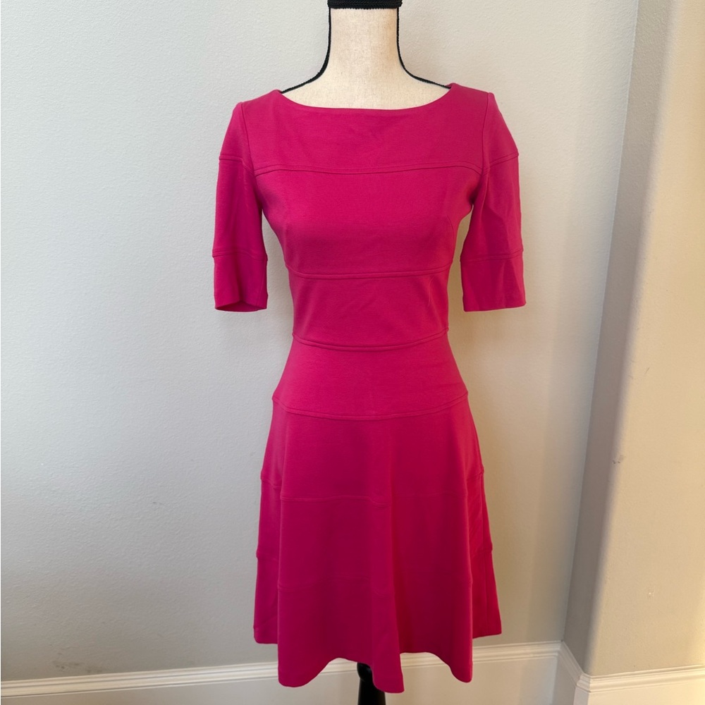 Maggy London Fuchsia Midi Dress